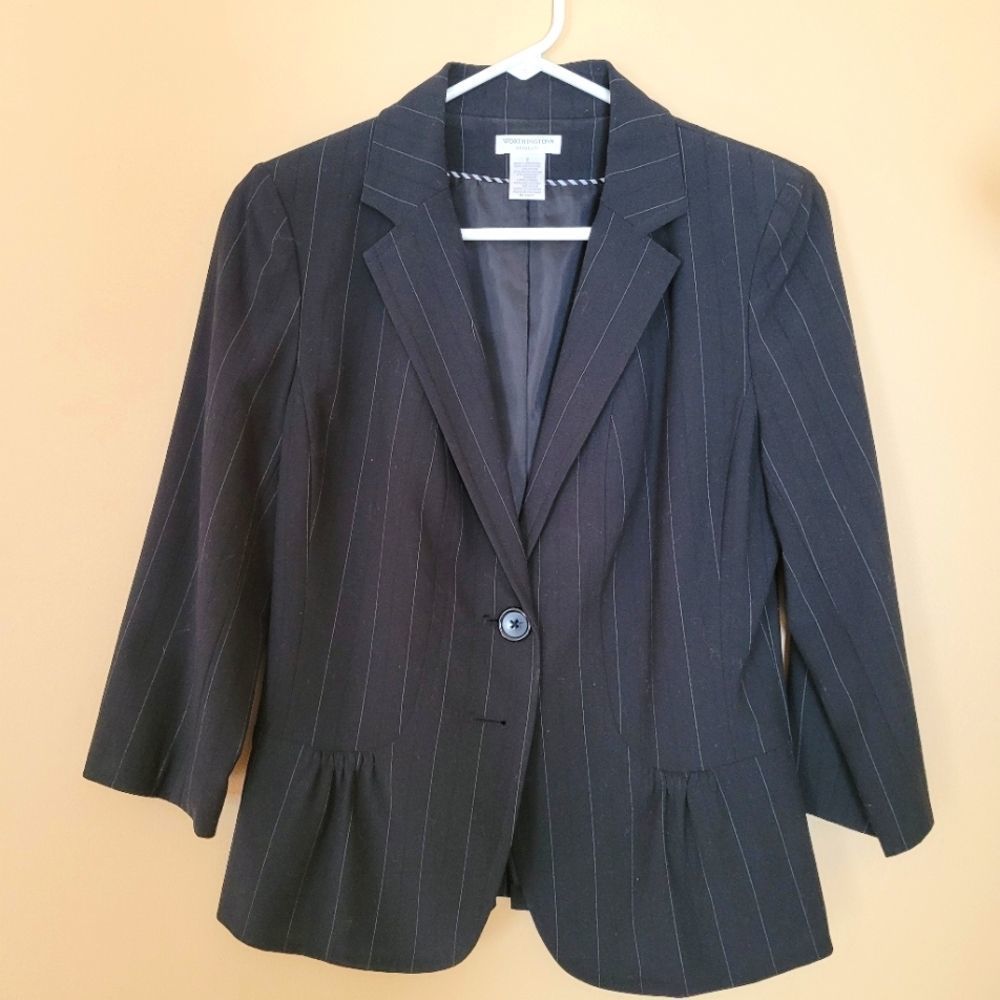 Worthington Pinstriped Blazer